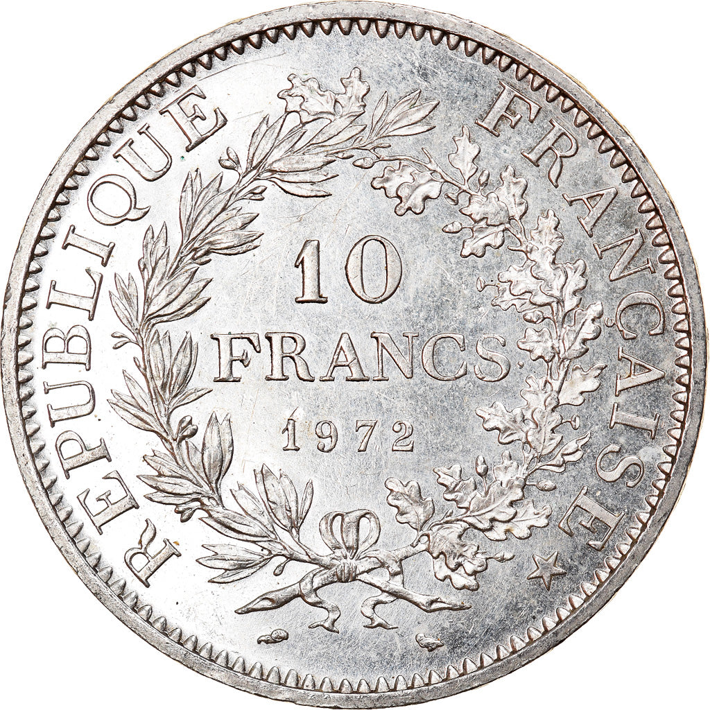 Coin, France, Hercule, 10 Francs, 1972, Paris, MS(60-62), Silver, KM:932