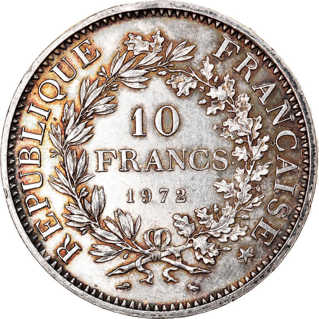 Moneta, Francia, Hercule, 10 Francs, 1972, Paris, SPL, Argento, KM:932