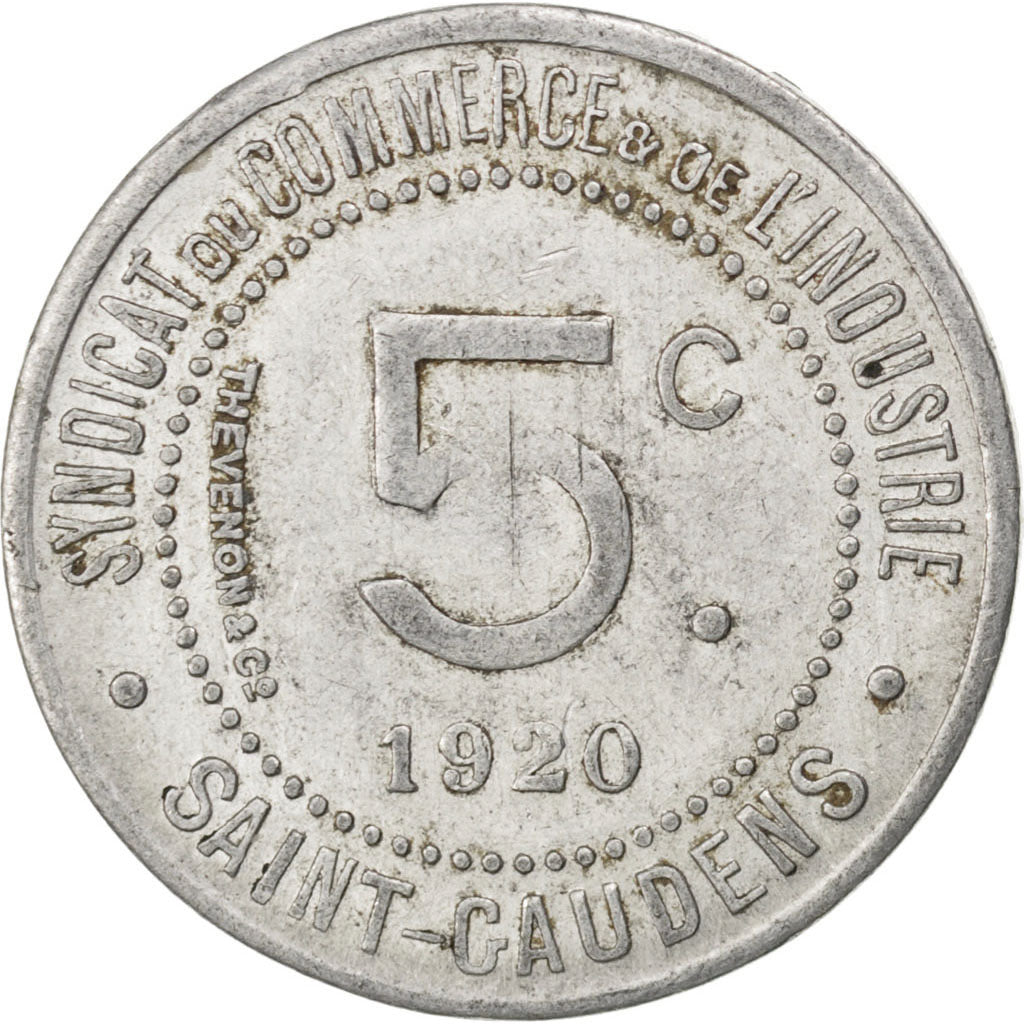 France, 5 Centimes, 1920, EF(40-45), Aluminium, Elie #10.1, 1.32