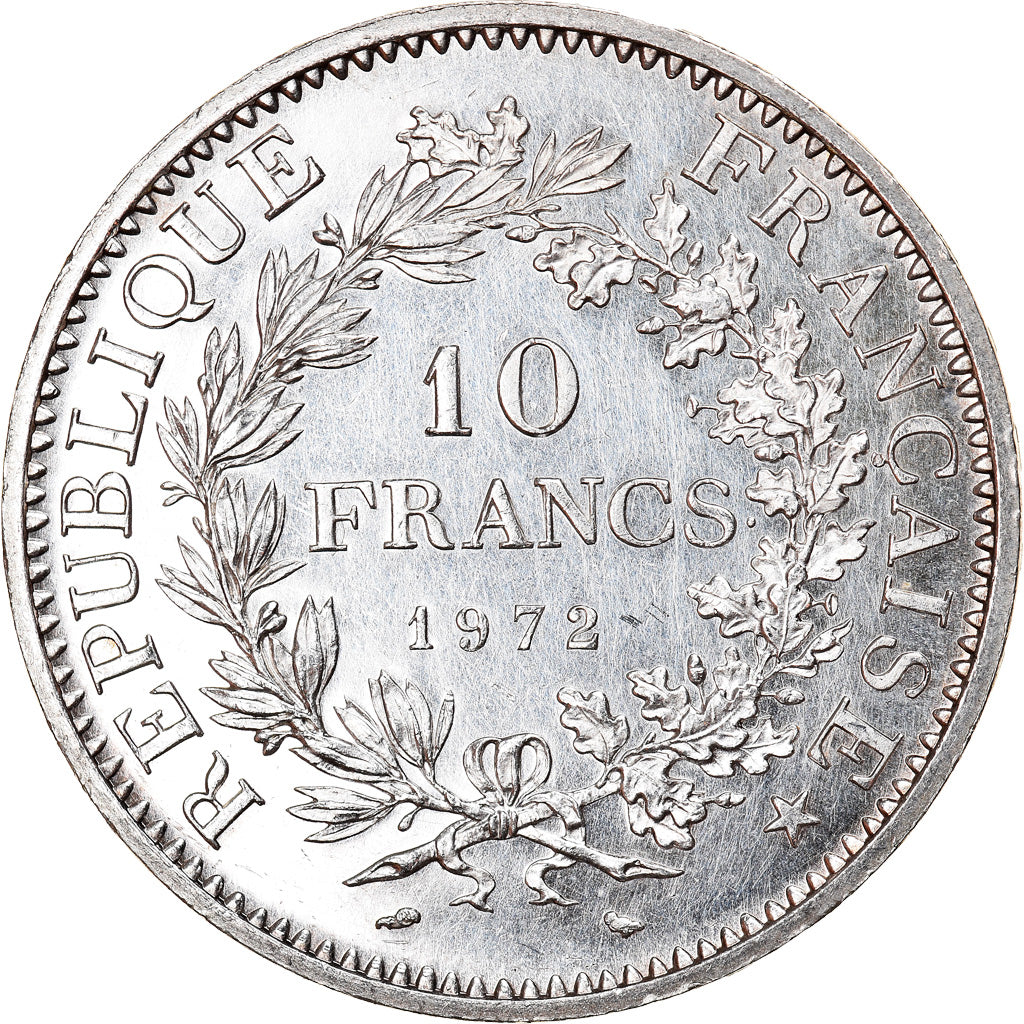 Moneta, Francia, Hercule, 10 Francs, 1972, Paris, SPL, Argento, KM:932