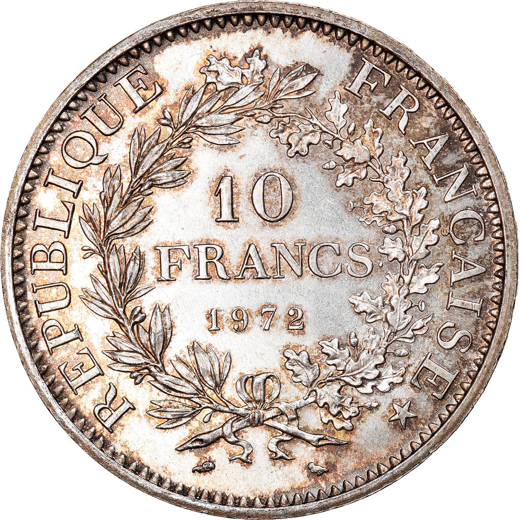 Moneta, Francia, Hercule, 10 Francs, 1972, Paris, SPL, Argento, KM:932