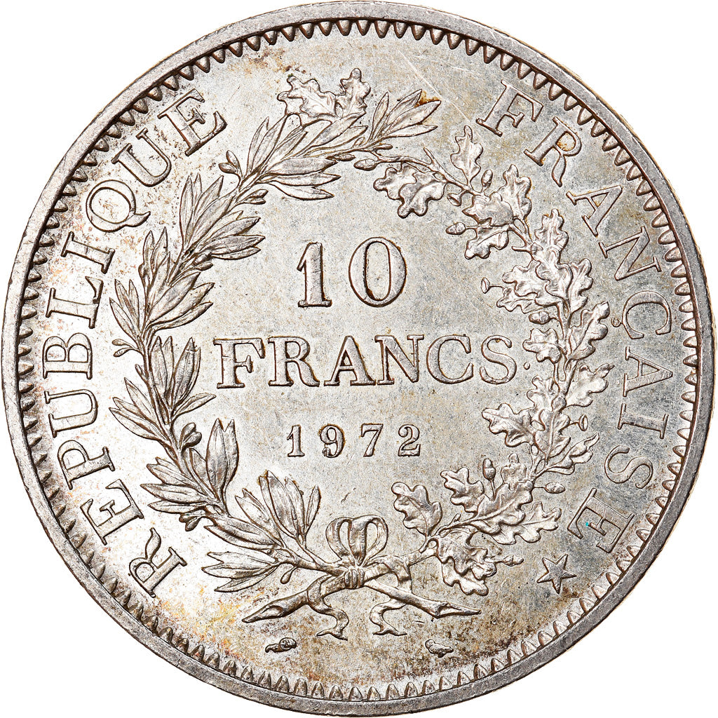Moneta, Francia, Hercule, 10 Francs, 1972, Paris, SPL, Argento, KM:932