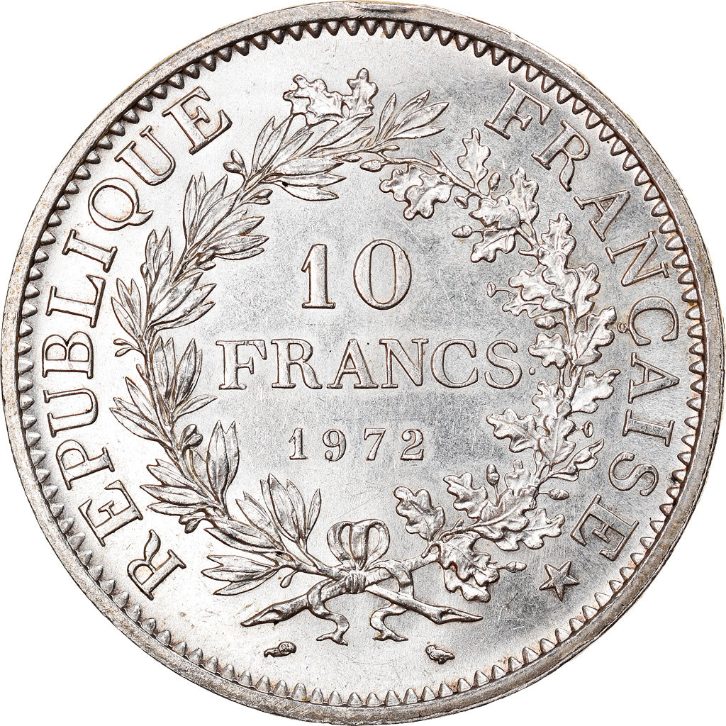 Moneta, Francia, Hercule, 10 Francs, 1972, Paris, SPL, Argento, KM:932