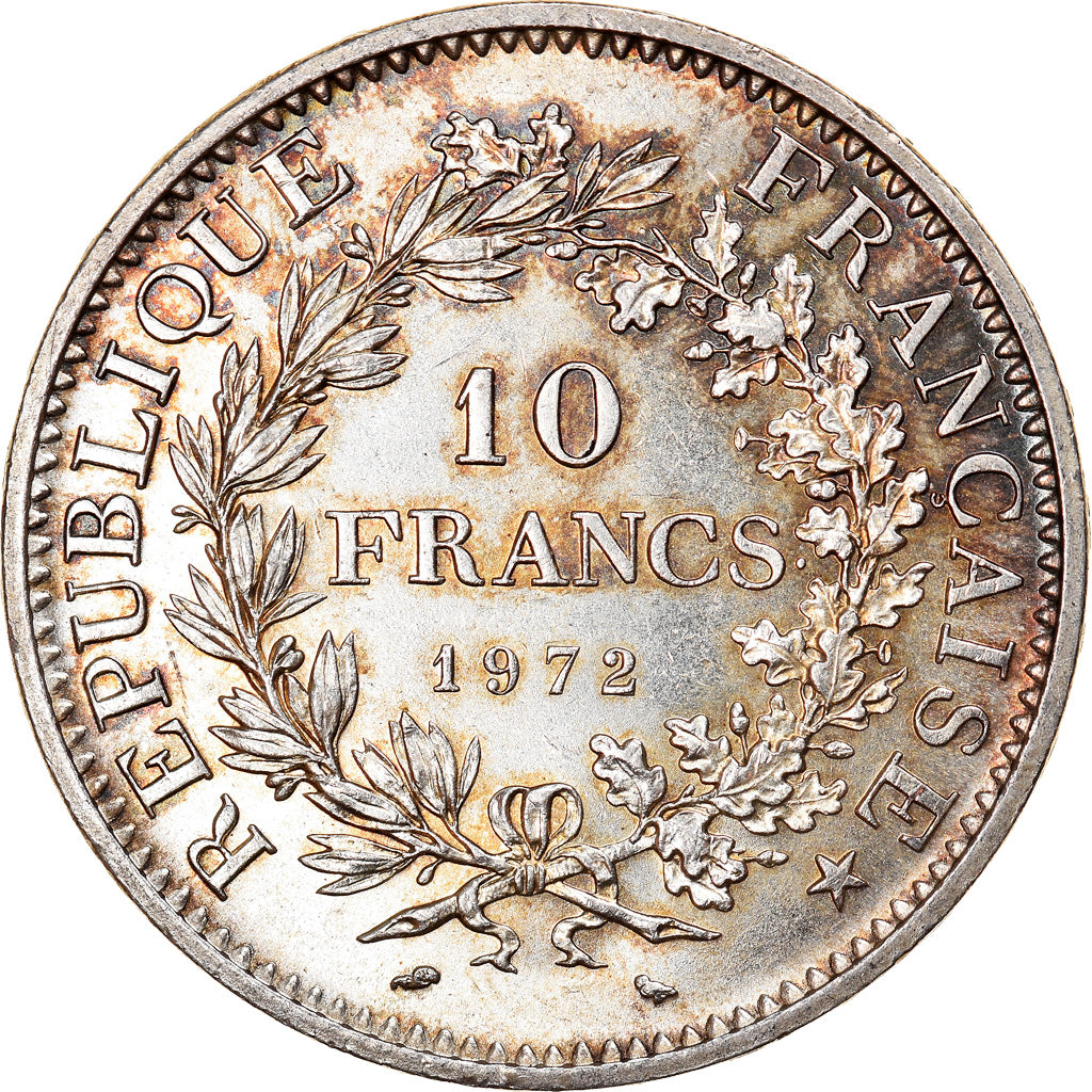 Münze, Frankreich, Hercule, 10 Francs, 1972, Paris, UNZ, Silber, KM:932