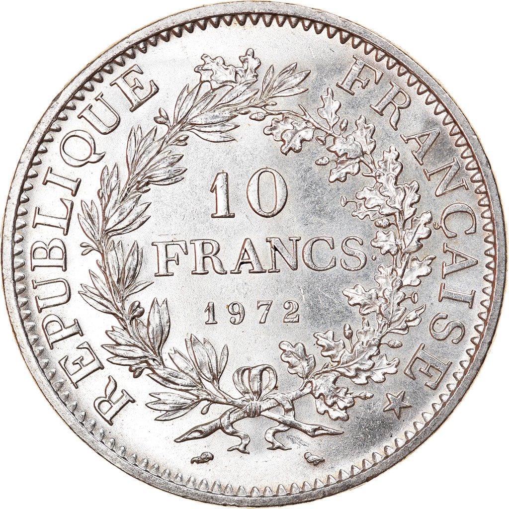 Moneta, Francia, Hercule, 10 Francs, 1972, Paris, SPL, Argento, KM:932
