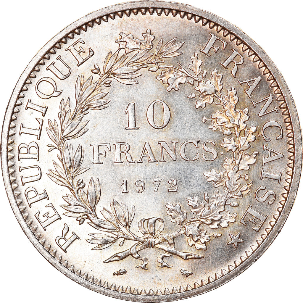 Moneta, Francia, Hercule, 10 Francs, 1972, Paris, SPL, Argento, KM:932