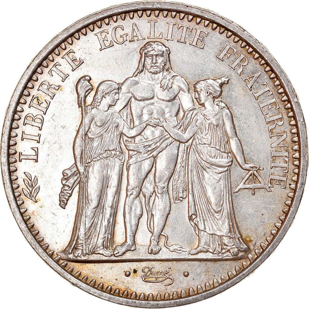 Moeda, França, Hercule, 10 Francs, 1967, Paris, Avec accent, AU(55-58), Prata