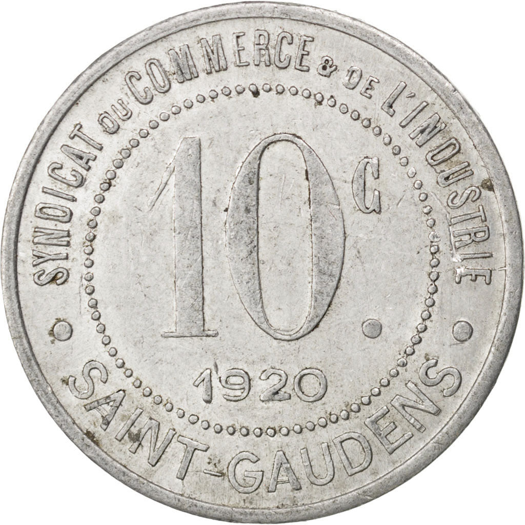 France, 10 Centimes, 1920, EF(40-45), Aluminium, Elie #10.2, 1.93