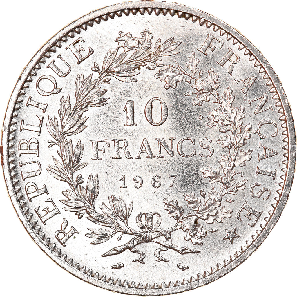 Coin, France, Hercule, 10 Francs, 1967, Paris, Avec accent, MS(60-62), Silver