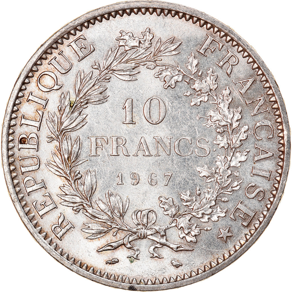 Monnaie, France, Hercule, 10 Francs, 1967, Paris, Avec accent, SUP+, Argent