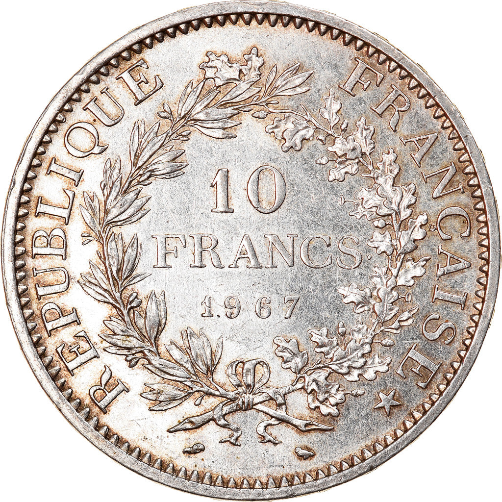 Coin, France, Hercule, 10 Francs, 1967, Paris, Avec accent, MS(60-62), Silver