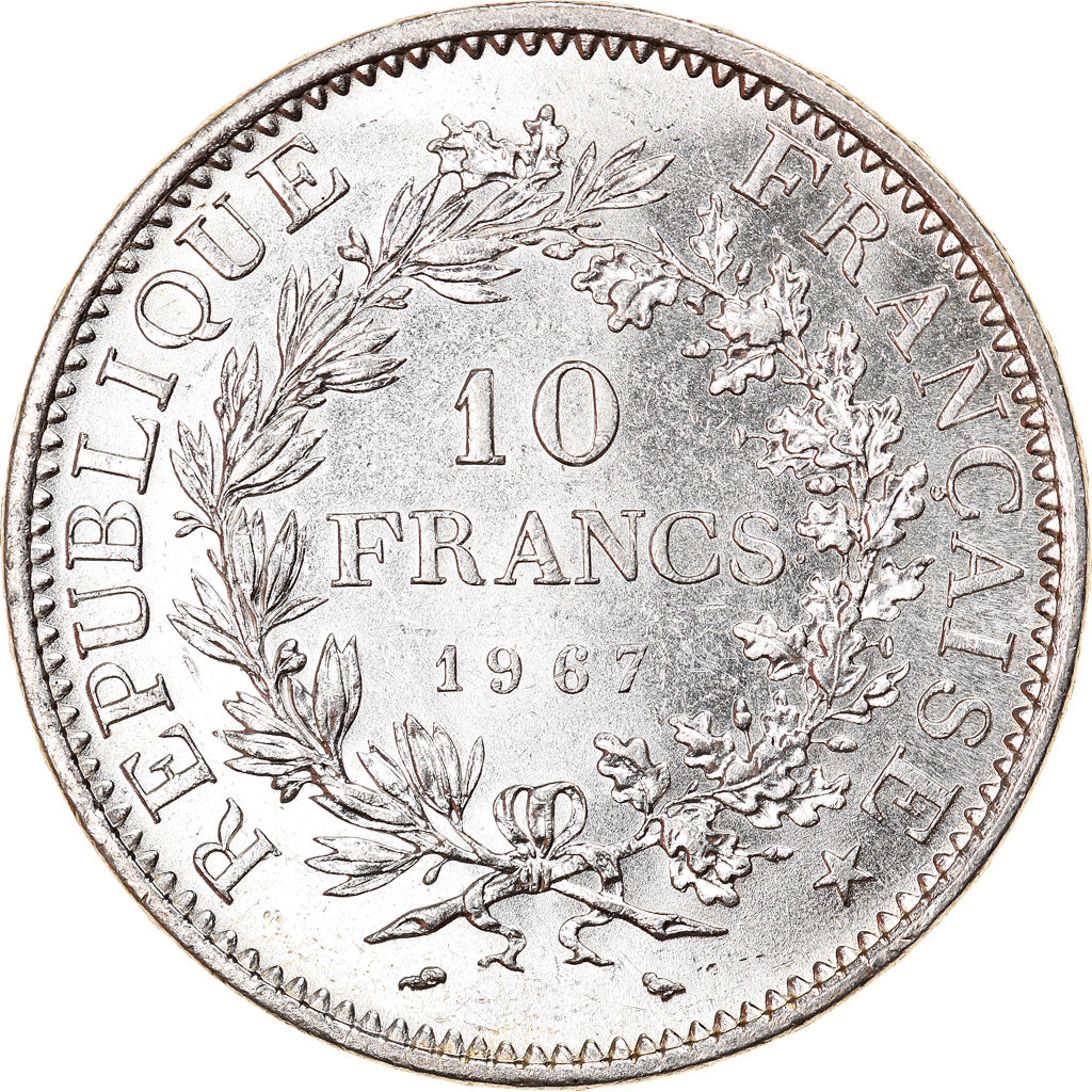 Monnaie, France, Hercule, 10 Francs, 1967, Paris, Avec accent, SUP+, Argent
