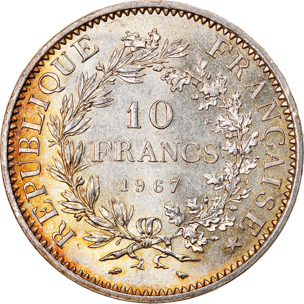 Coin, France, Hercule, 10 Francs, 1967, Paris, Avec accent, MS(60-62), Silver