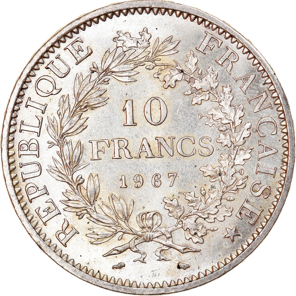 Moneta, Francia, Hercule, 10 Francs, 1967, Paris, Avec accent, SPL, Argento