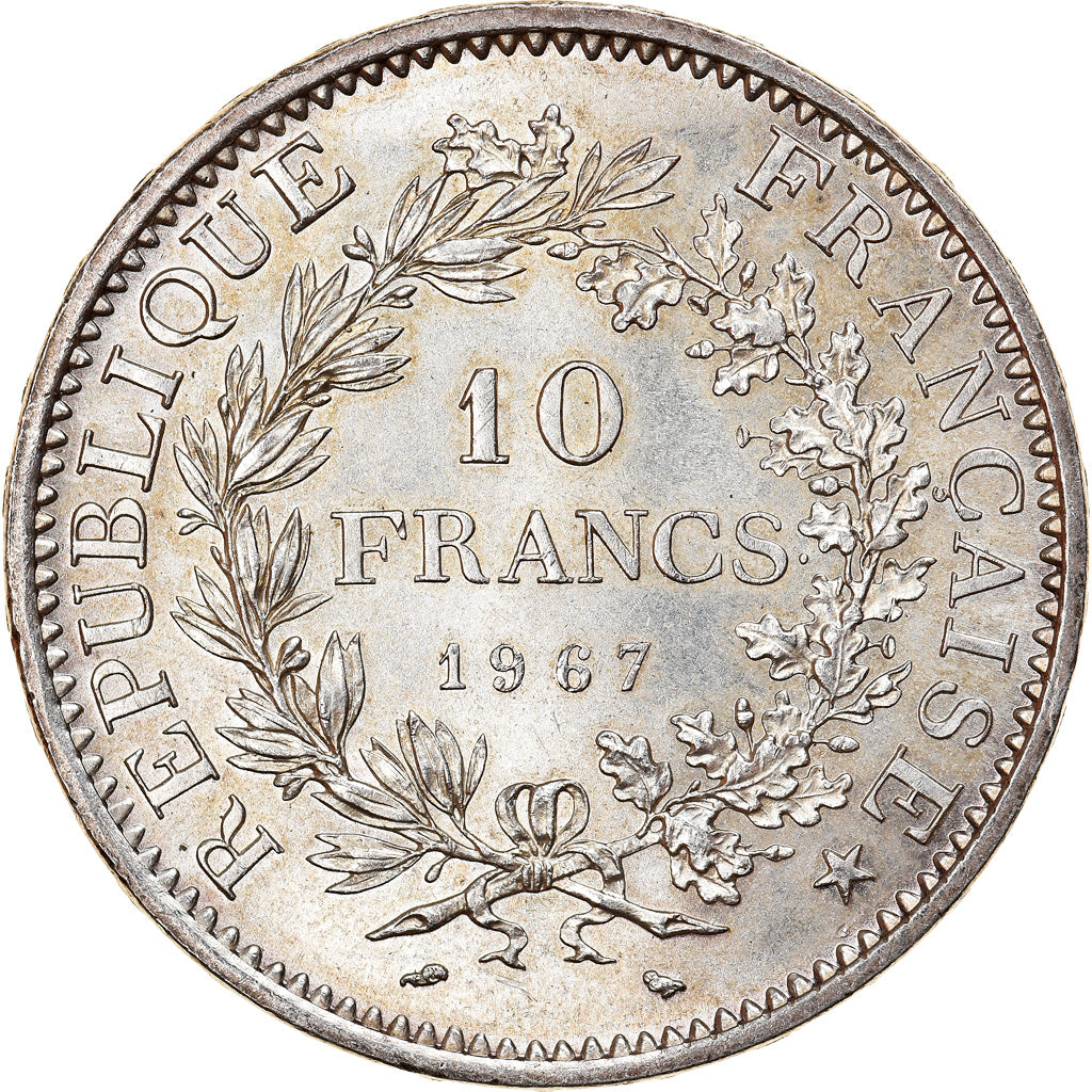 Moneta, Francia, Hercule, 10 Francs, 1967, Paris, Avec accent, SPL, Argento