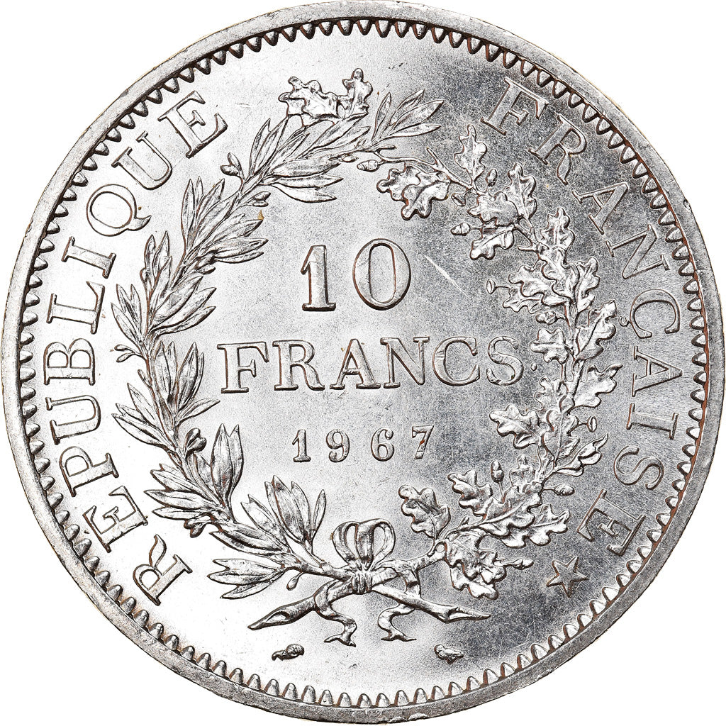 Münze, Frankreich, Hercule, 10 Francs, 1967, Paris, Avec accent, UNZ, Silber