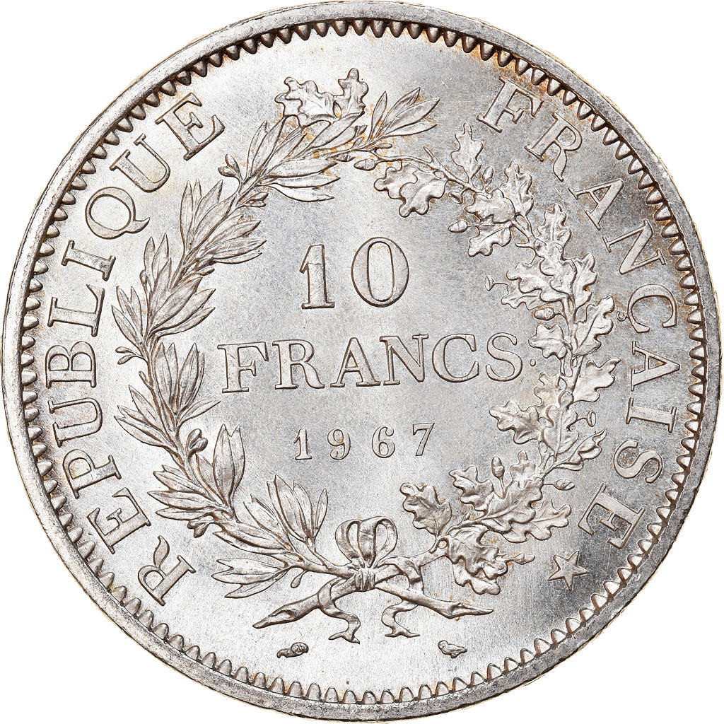 Moneta, Francia, Hercule, 10 Francs, 1967, Paris, Avec accent, SPL, Argento
