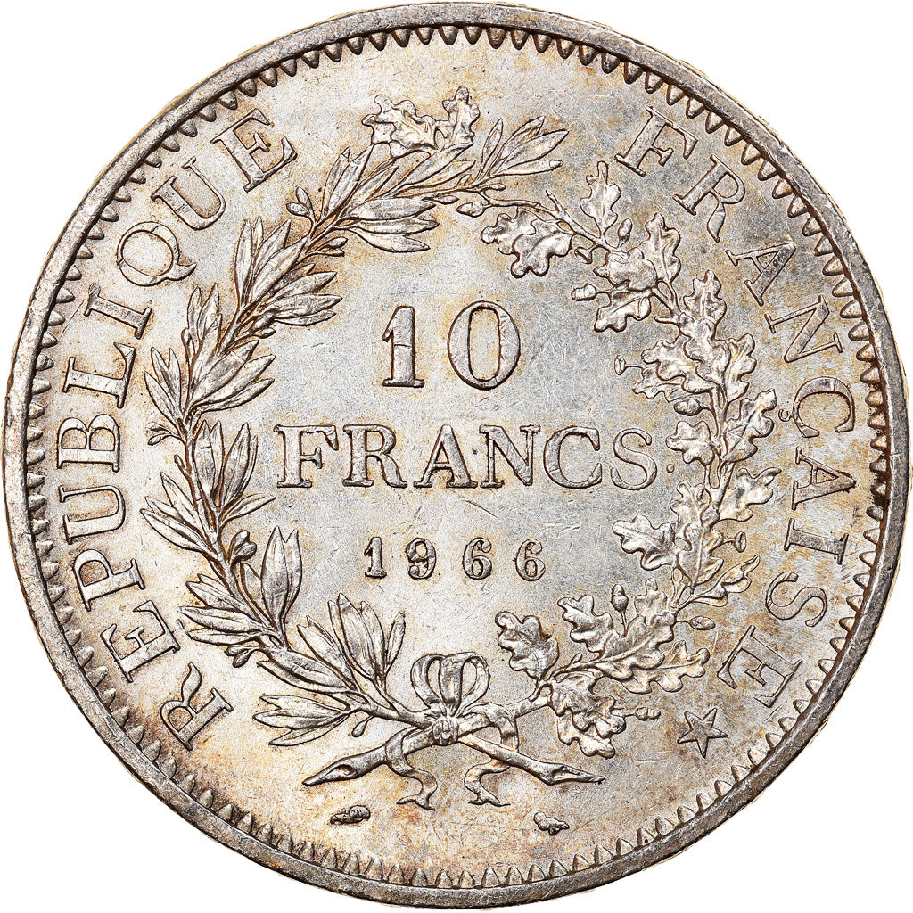 Moneta, Francia, Hercule, 10 Francs, 1966, Paris, SPL-, Argento, KM:932