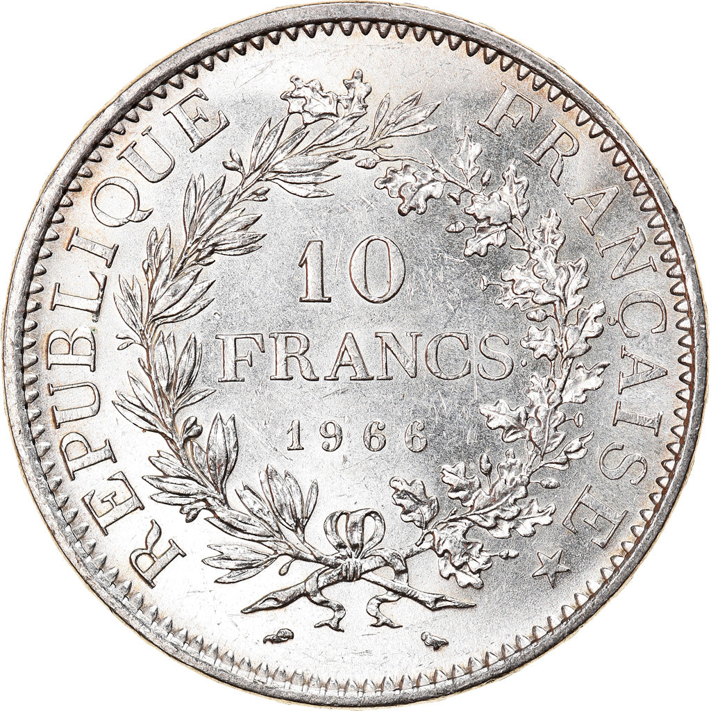 Moneta, Francia, Hercule, 10 Francs, 1966, Paris, SPL, Argento, KM:932