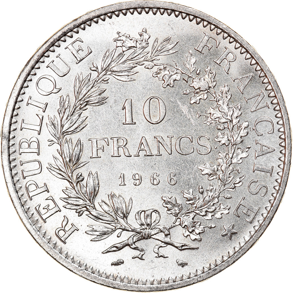 Moneta, Francia, Hercule, 10 Francs, 1966, Paris, SPL, Argento, KM:932