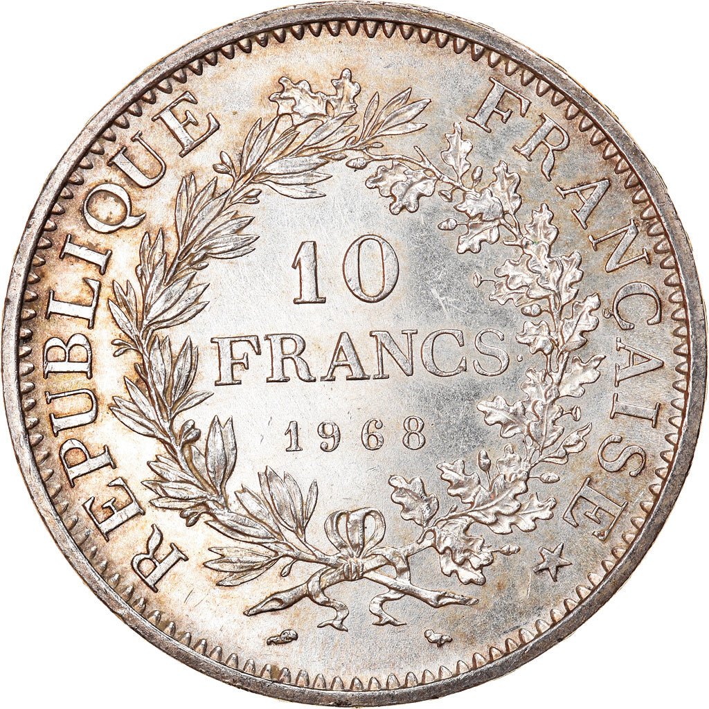 Moneta, Francia, Hercule, 10 Francs, 1968, Paris, SPL, Argento, KM:932