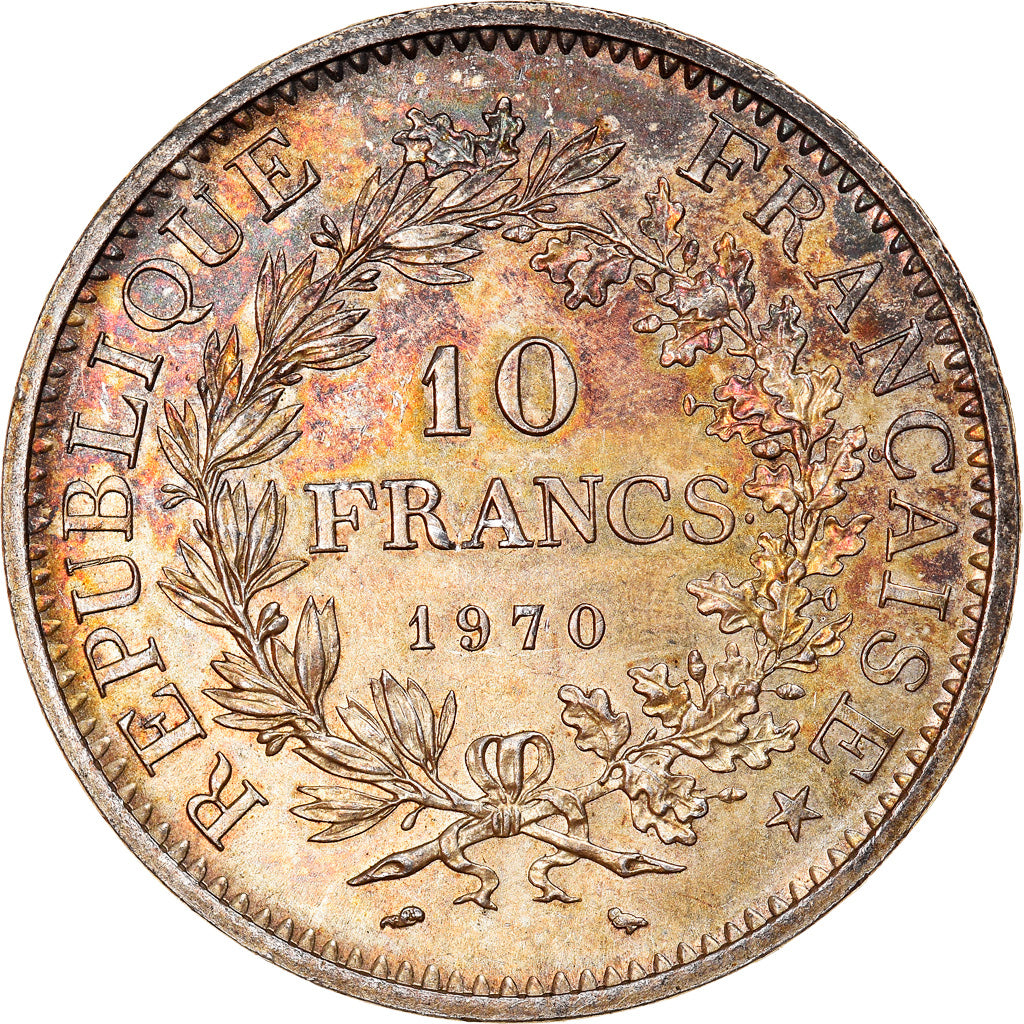 Moneta, Francia, Hercule, 10 Francs, 1970, Paris, SPL, Argento, KM:932