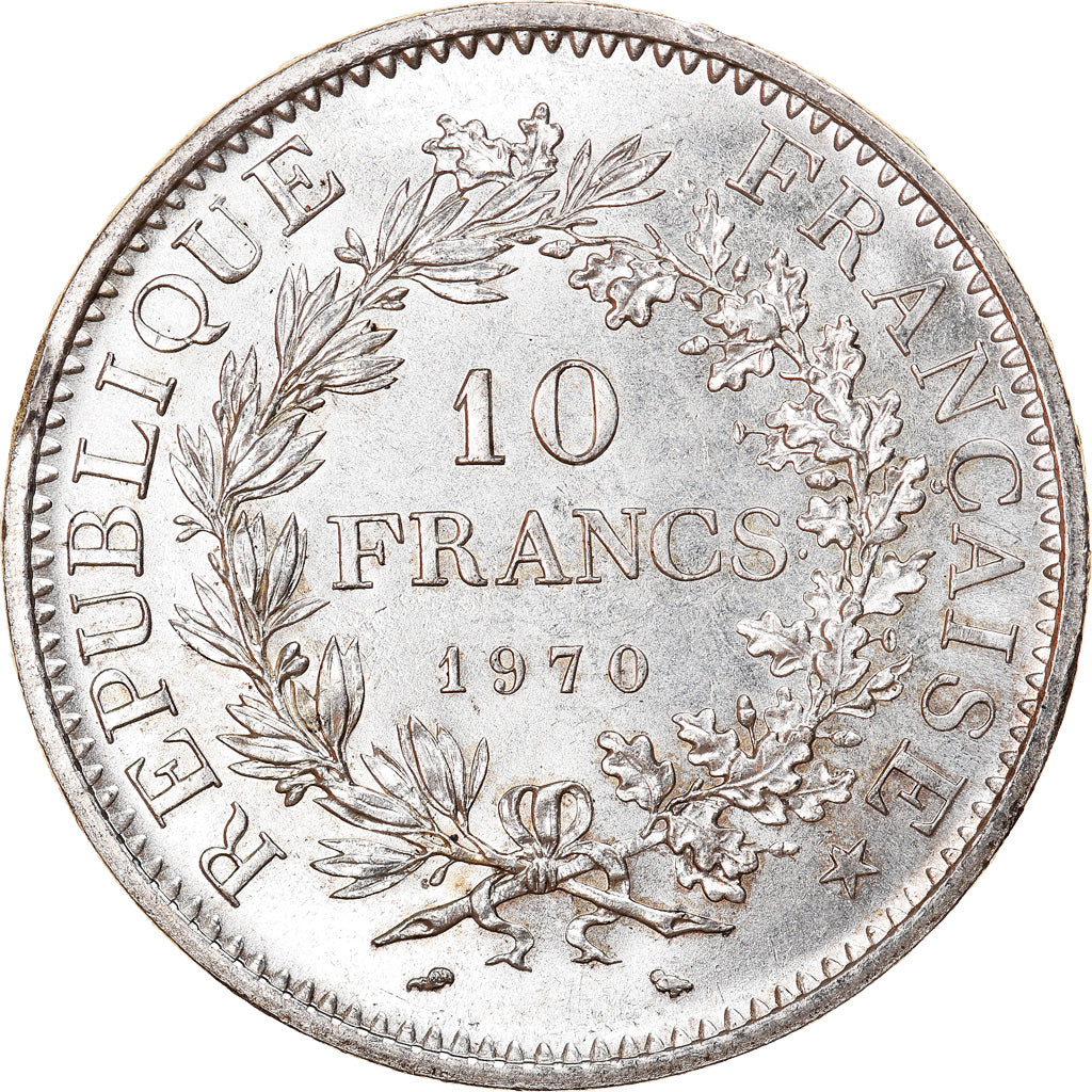Coin, France, Hercule, 10 Francs, 1970, Paris, MS(63), Silver, KM:932