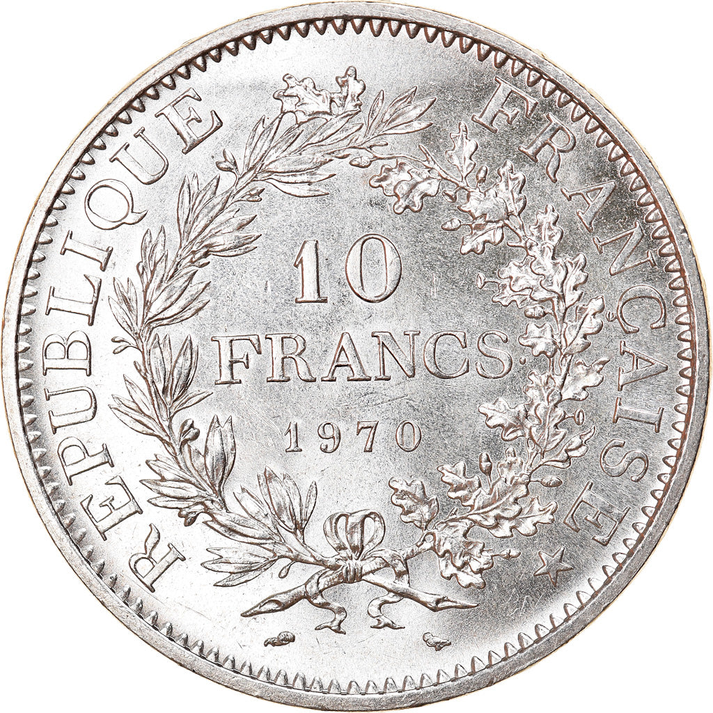 Moneta, Francia, Hercule, 10 Francs, 1970, Paris, SPL, Argento, KM:932