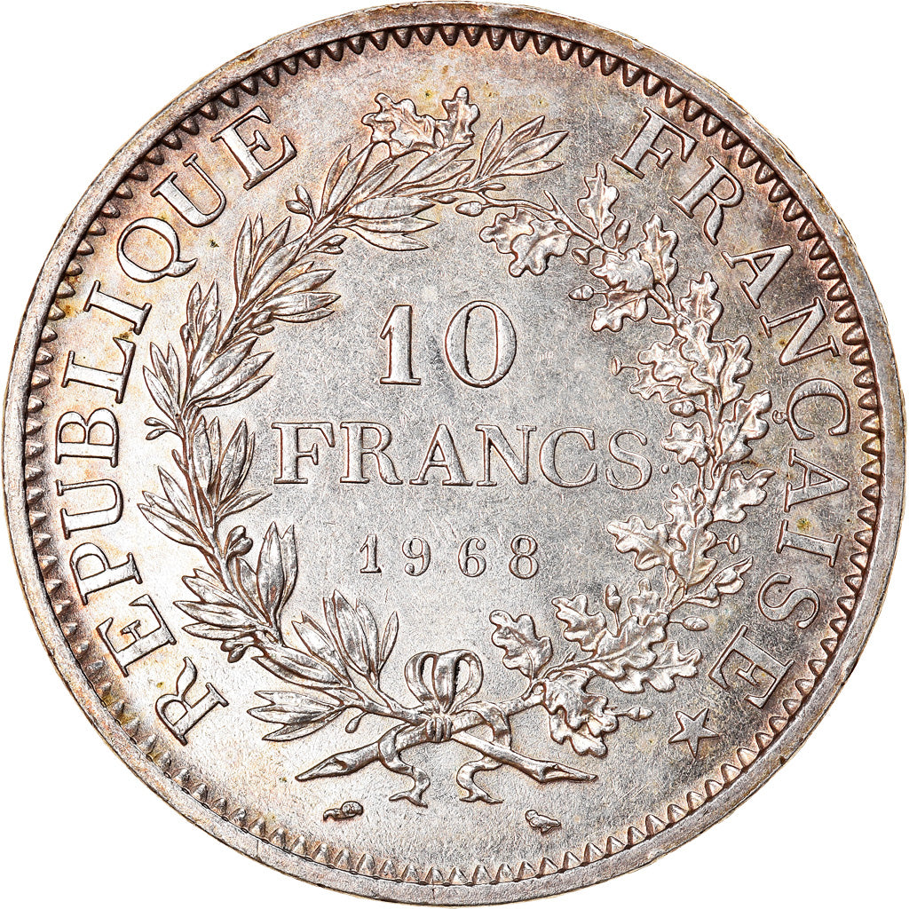 Moneta, Francia, Hercule, 10 Francs, 1968, Paris, Avec accent, SPL, Argento