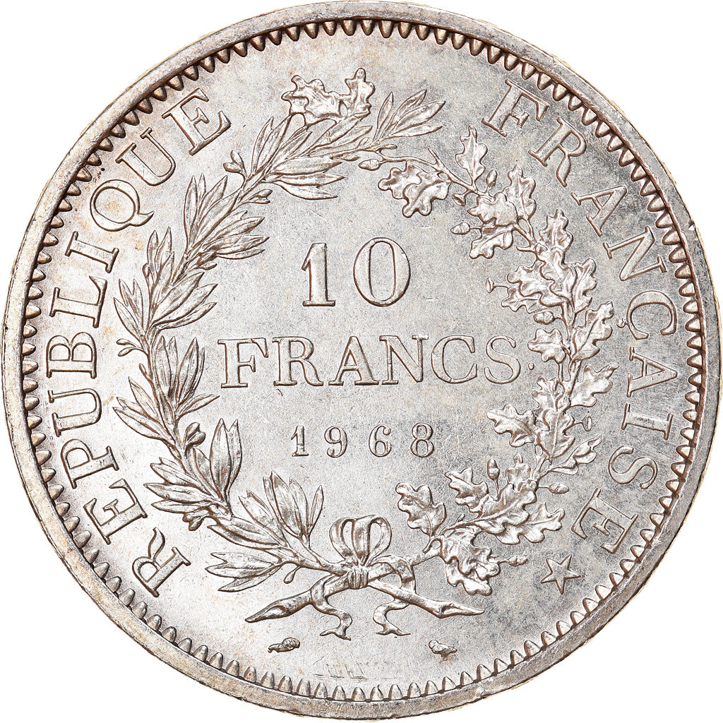Moneta, Francia, Hercule, 10 Francs, 1968, Paris, Avec accent, SPL, Argento