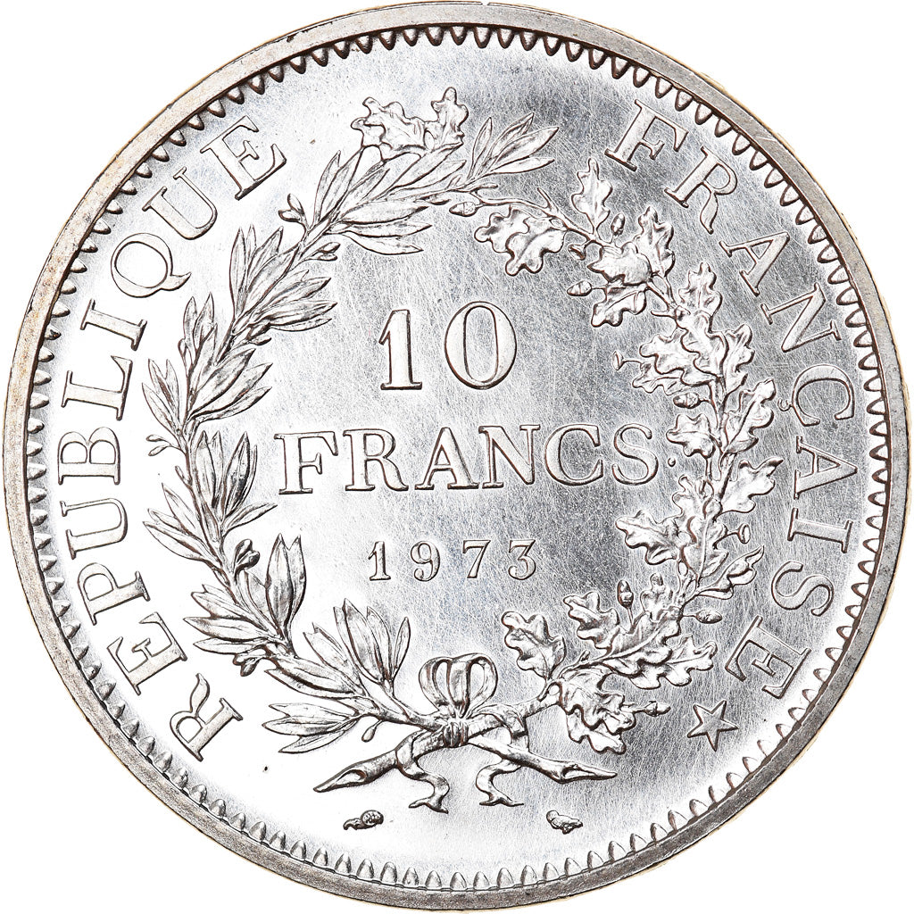 Coin, France, Hercule, 10 Francs, 1973, Paris, MS(63), Silver, KM:932