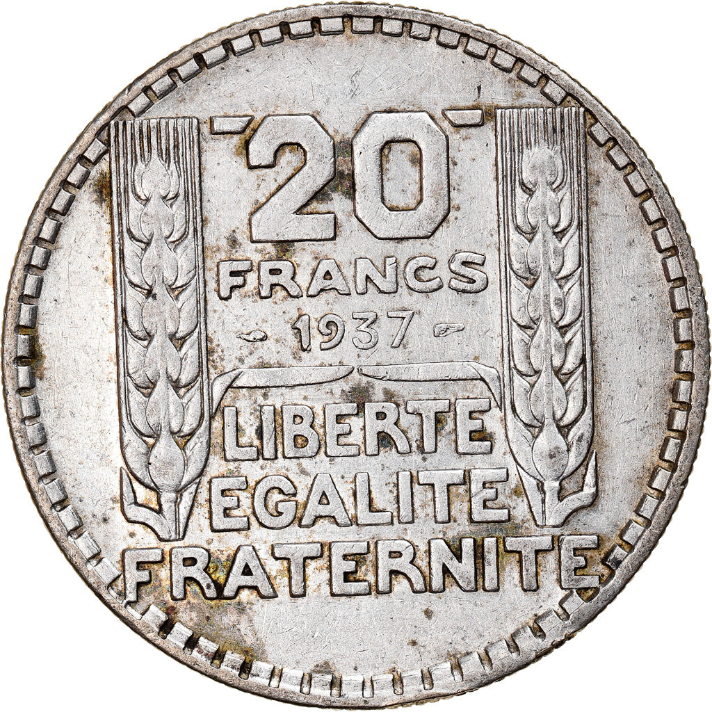 Monnaie, France, Turin, 20 Francs, 1937, Paris, TTB, Argent, Gadoury:852, KM:879