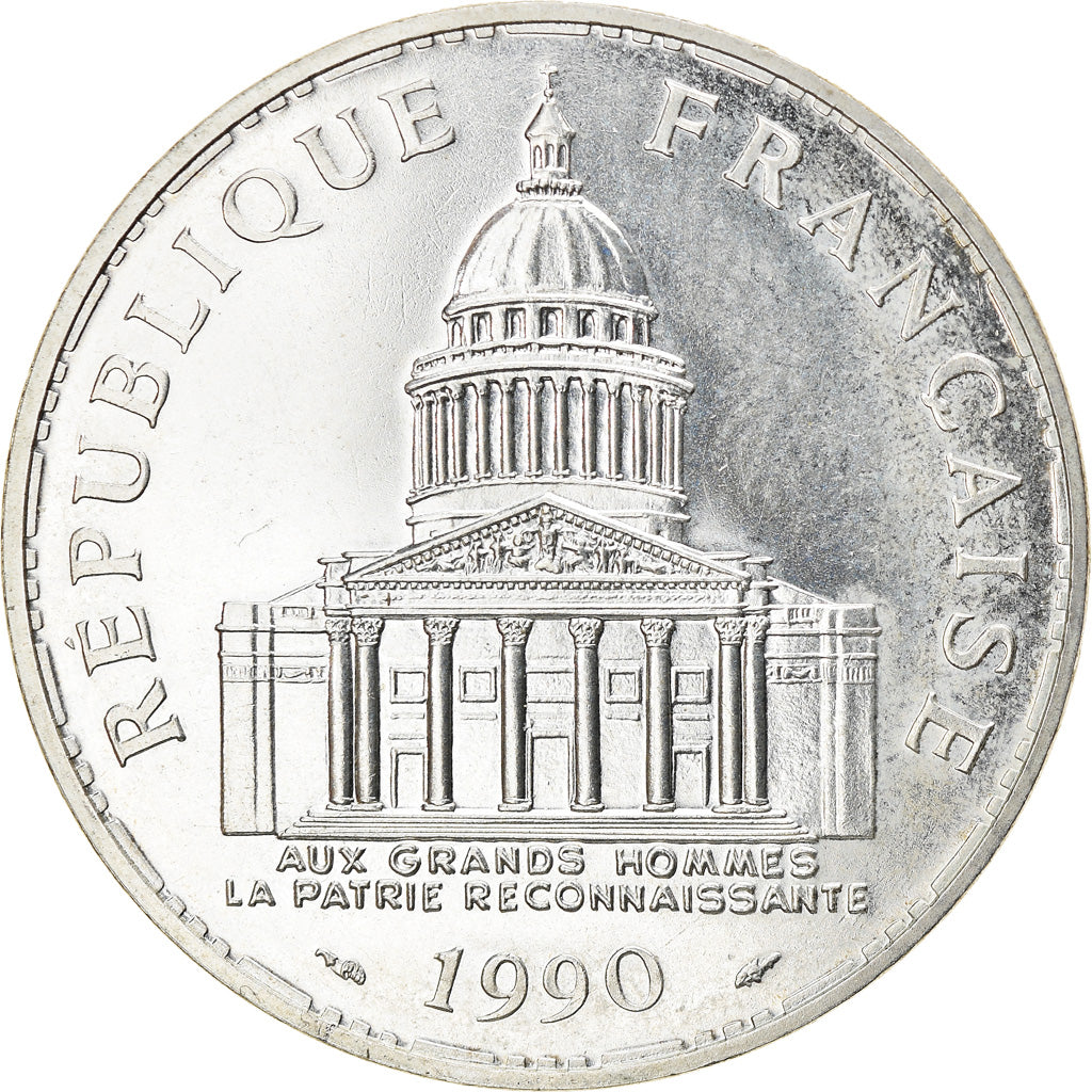 Monnaie, France, Panthéon, 100 Francs, 1990, Paris, SPL, Argent, Gadoury:898
