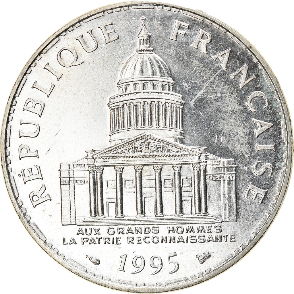 Coin, France, Panthéon, 100 Francs, 1995, Paris, MS(63), Silver, KM:951.1