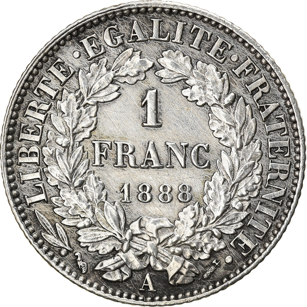 Moneta, Francia, Cérès, Franc, 1888, Paris, SPL-, Argento, KM:822.1