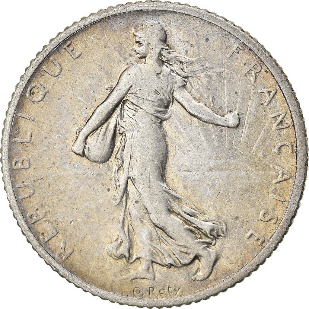 Coin, France, Semeuse, Franc, 1906, Paris, EF(40-45), Silver, KM:844.1