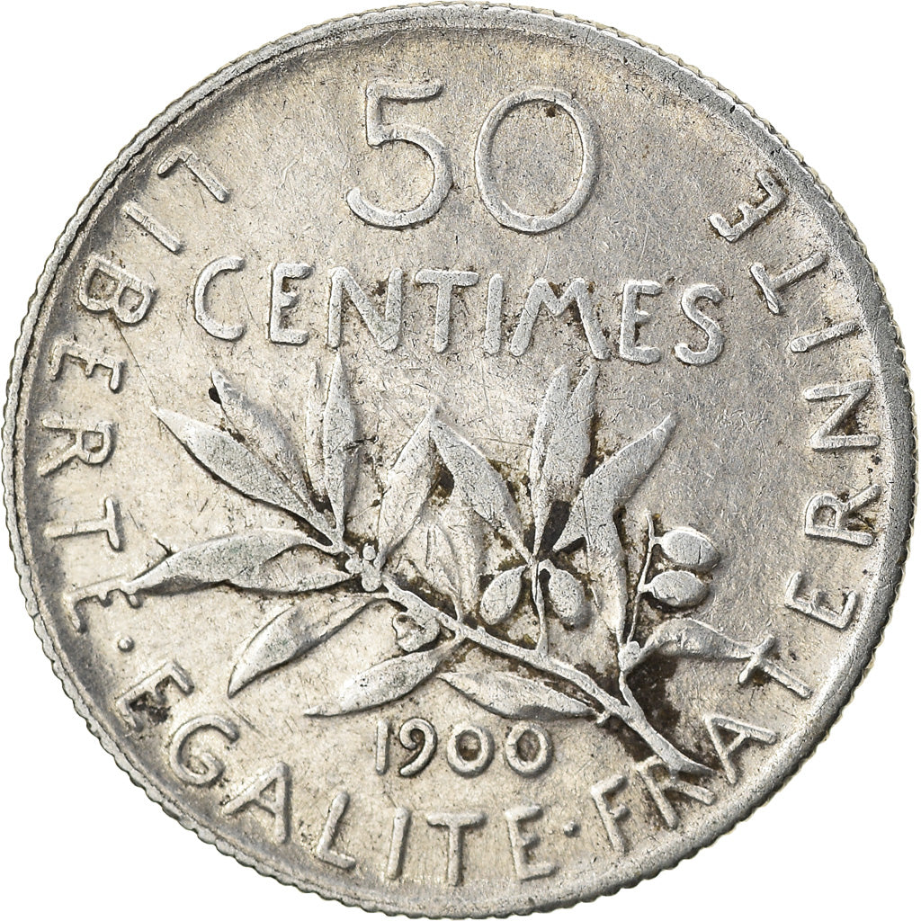 Münze, Frankreich, Semeuse, 50 Centimes, 1900, Paris, SS, Silber, KM:854