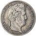 Moeda, França, Louis-Philippe, 1/4 Franc, 1839, Rouen, EF(40-45), Prata