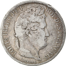 Coin, France, Louis-Philippe, 5 Francs, 1831, Lyon, VF(20-25), Silver, KM:744.2
