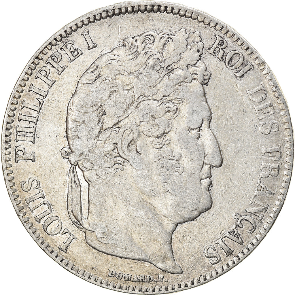 Münze, Frankreich, Louis-Philippe, 5 Francs, 1834, Lyon, S+, Silber, KM:749.4