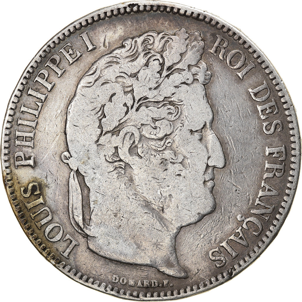 Monnaie, France, Louis-Philippe, 5 Francs, 1835, Lyon, TB, Argent, Gadoury:678