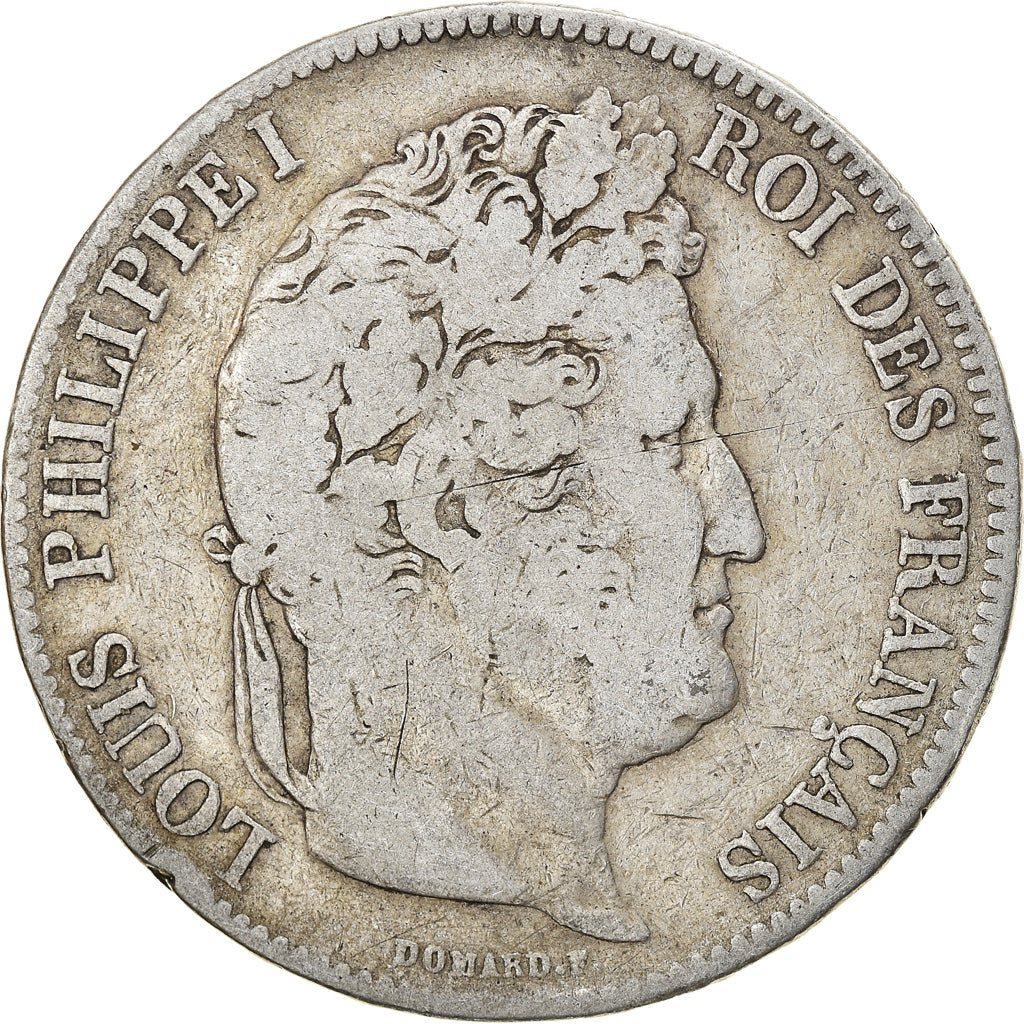Moneta, Francja, Louis-Philippe, 5 Francs, 1832, Bayonne, VF(20-25), Srebro