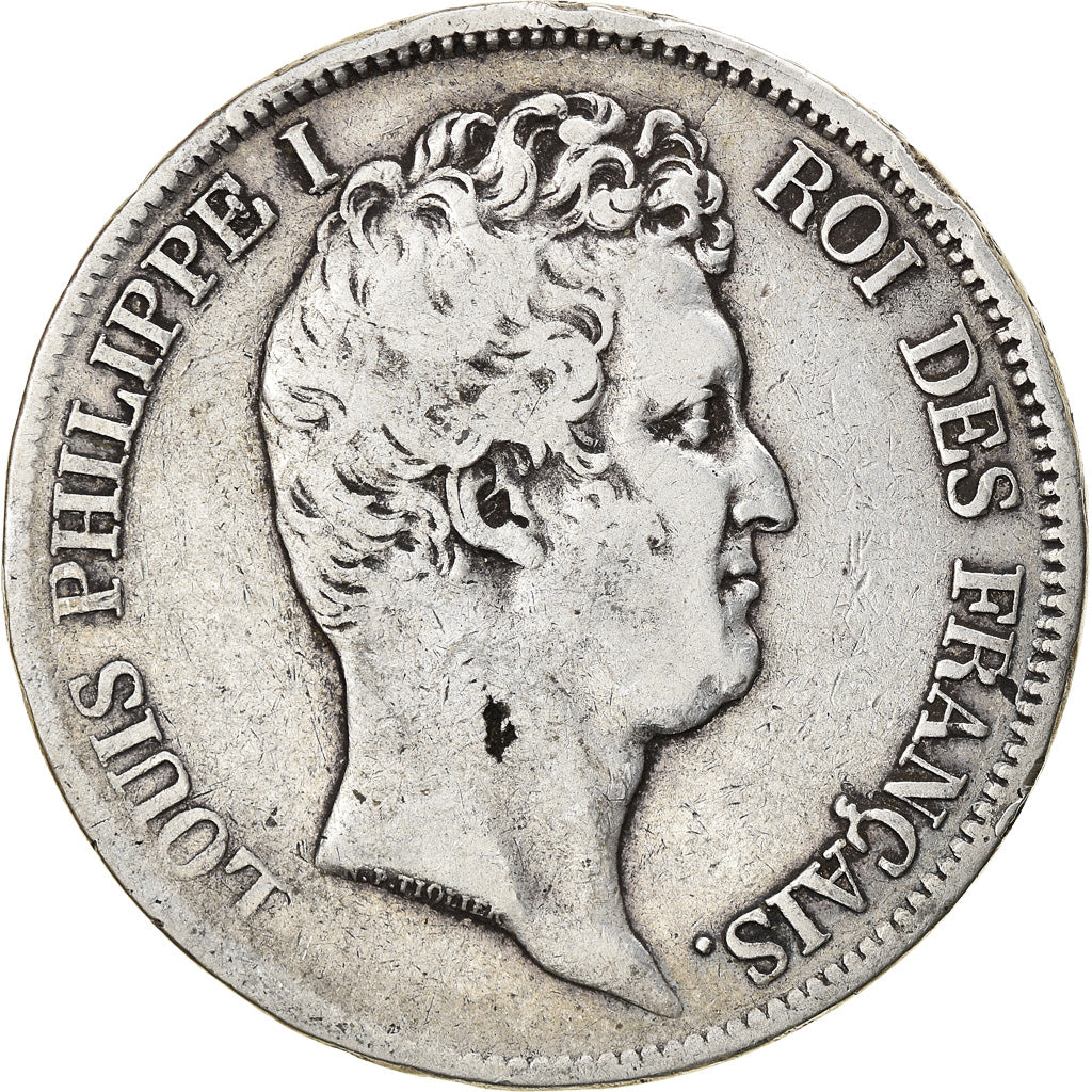 Coin, France, Louis-Philippe, 5 Francs, 1831, Marseille, VF(30-35), Silver
