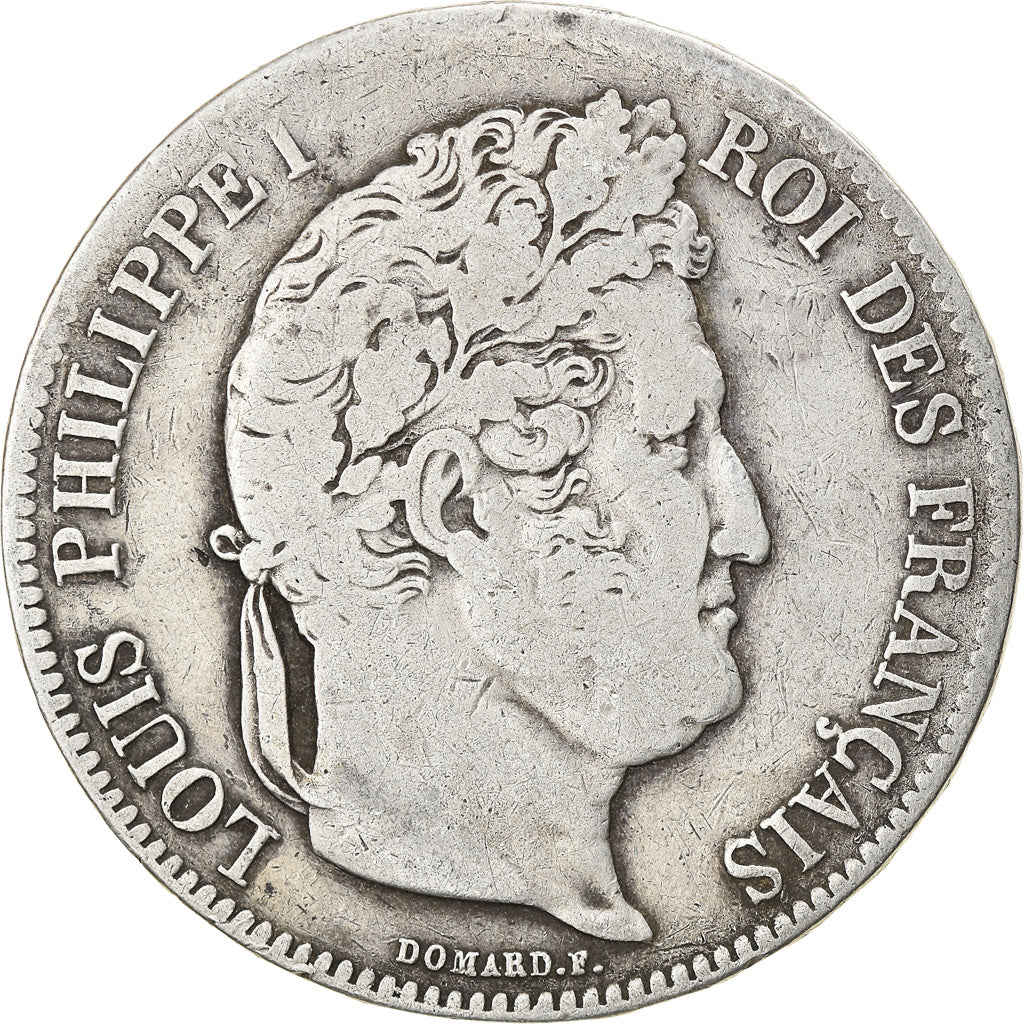 Monnaie, France, Louis-Philippe, 5 Francs, 1832, Marseille, TB, Argent
