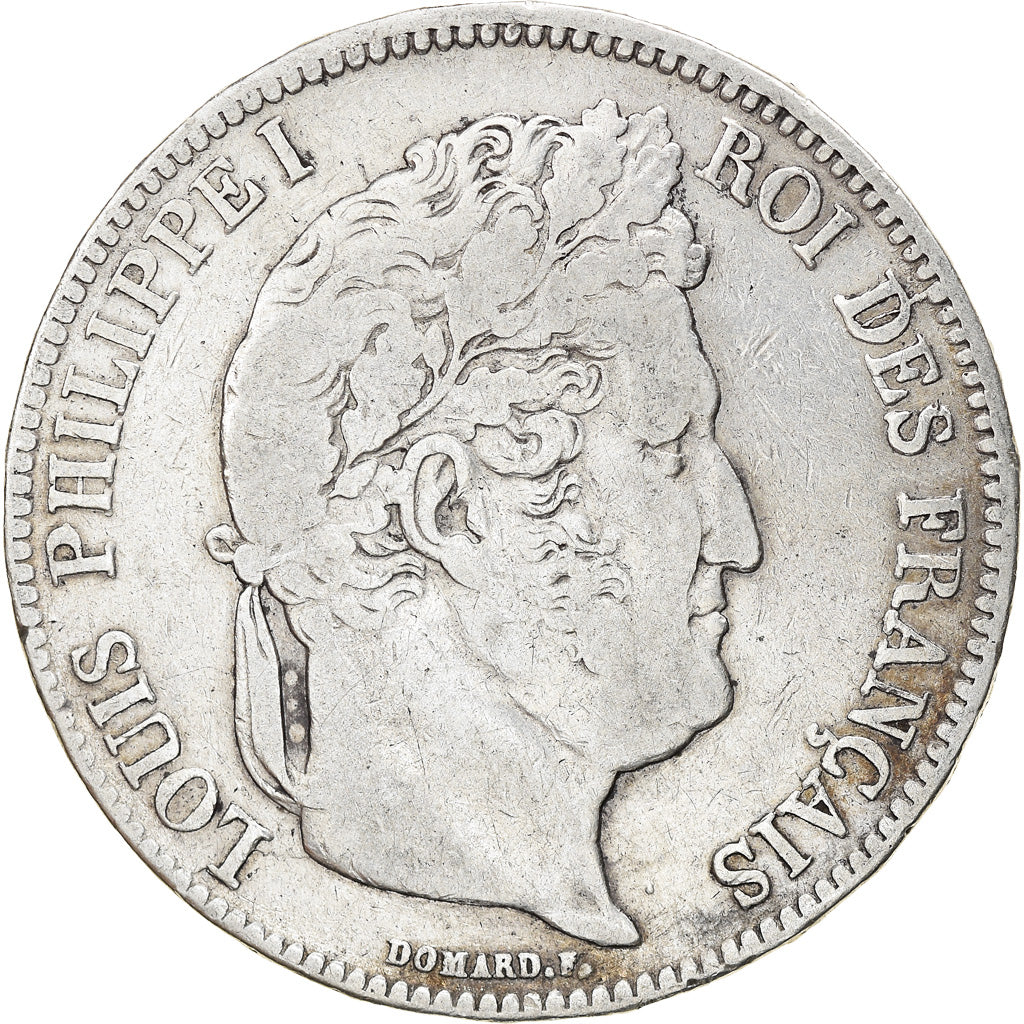 Coin, France, Louis-Philippe, 5 Francs, 1838, Marseille, VF(30-35), Silver