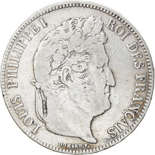 Coin, France, Louis-Philippe, 5 Francs, 1838, Marseille, VF(30-35), Silver