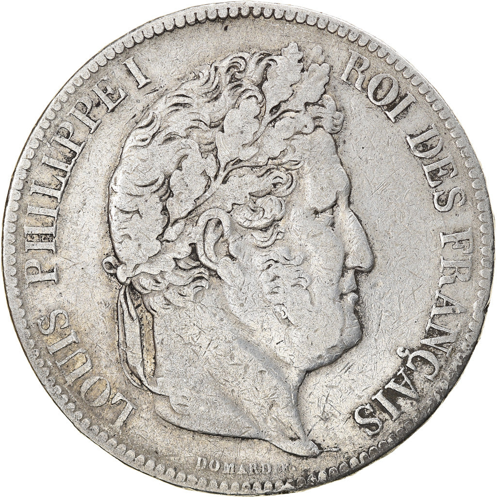 Coin, France, Louis-Philippe, 5 Francs, 1834, La Rochelle, VF(20-25), Silver