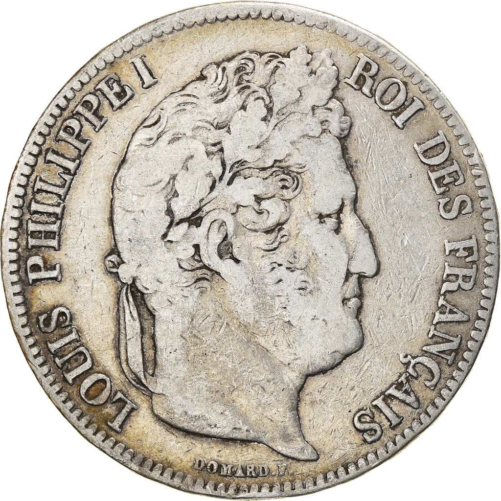 Coin, France, Louis-Philippe, 5 Francs, 1834, La Rochelle, VF(20-25), Silver
