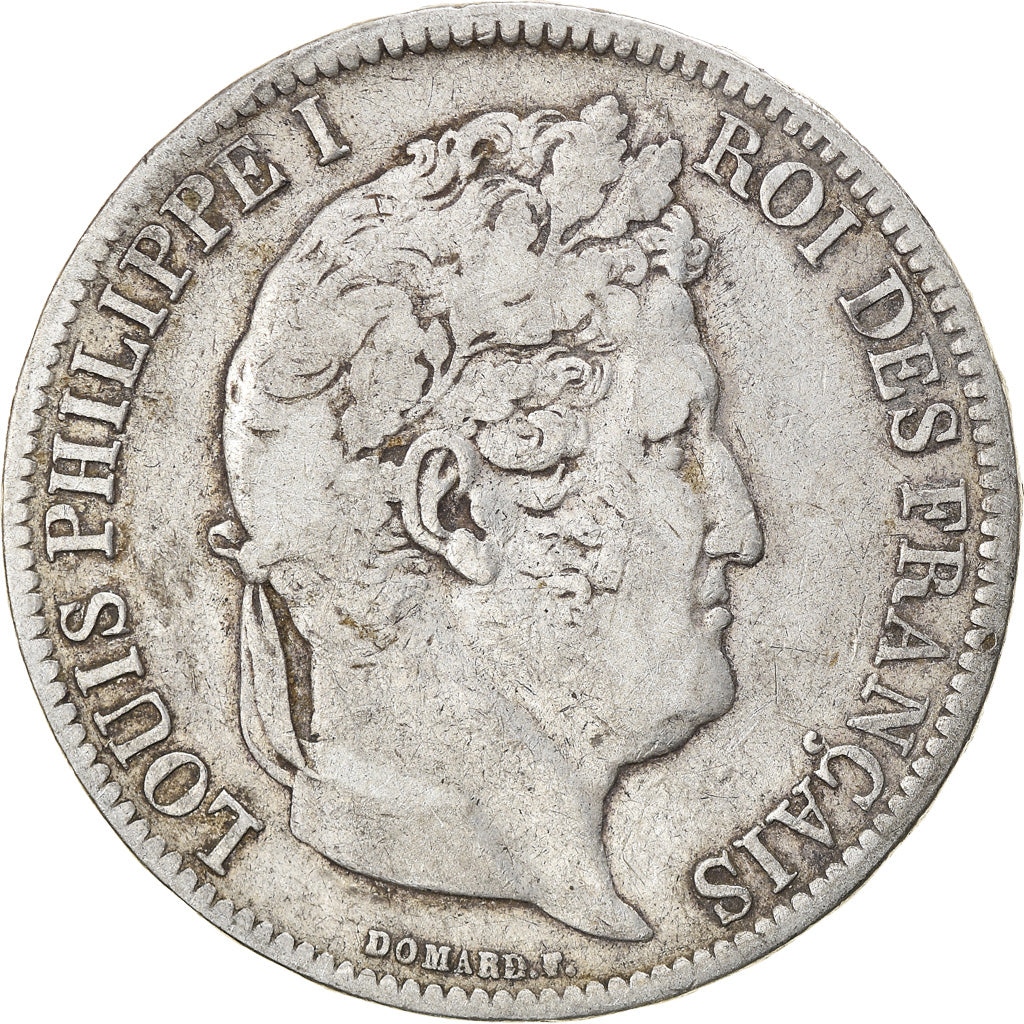 Moneta, Francia, Louis-Philippe, 5 Francs, 1831, Nantes, MB, Argento, KM:745.12