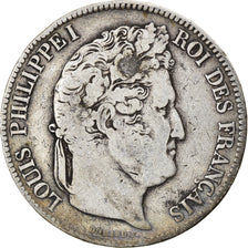 Coin, France, Louis-Philippe, 5 Francs, 1832, Lille, VF(20-25), Silver